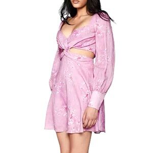 Bardot NWT Florida Long Sleeve Cutout Dress